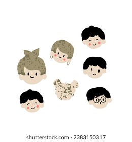 design graphic smile boy new vector