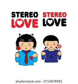 design graphic soul mate vector stereo