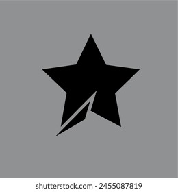diseño gráfico estrella Arte vectorial negro 