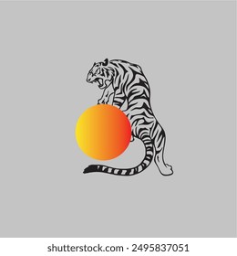 design graphic tiger vector logo