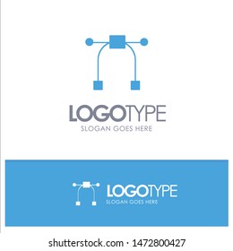 Design, Graphic, Tool Blue Solid Logo with place for tagline