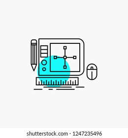 design, Graphic, Tool, Software, web Designing Line Icon