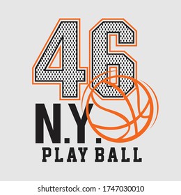 design graphic vector art basket ball