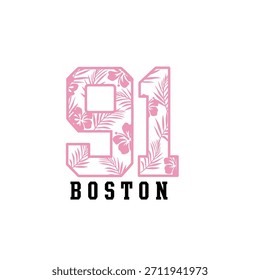 design gráfico vetor boston 91