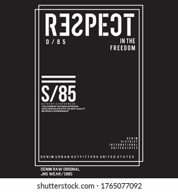 Design-Grafik-Vektorgrafik-Denim-Freiheit für T-Shirt