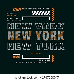 design graphic vector new york typography for t-shirt