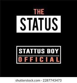 design graphic vector the status black and white
