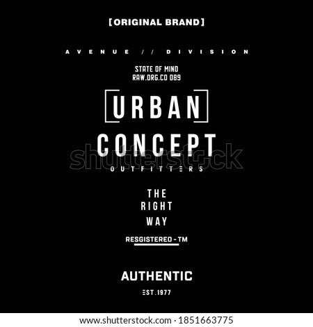Design graphic vector urban concept for t-shirt
