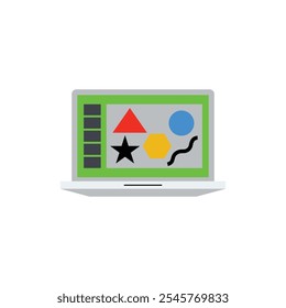 Diseño Espacio de trabajo gráfico Diseño de Vector plano