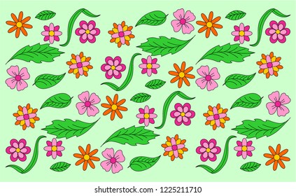 design green background flower leaf