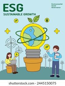 Design - Green Energy - Environmental Protection - ESG Companies' Environmental Protection Posters