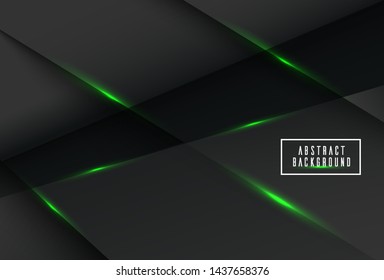 design green light line shadow dark grey luxury background