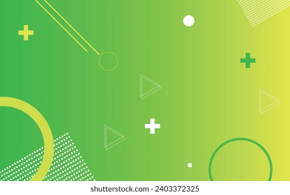 The design is green, yellow gradient and variations are added so that it can beautify the design