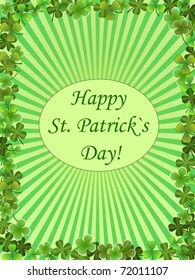 design of greening card to st. patrick`s day