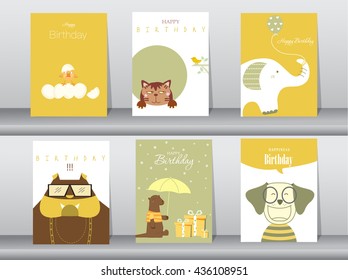 Design for  greeting and birthday card,vector illustrations