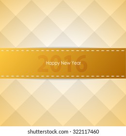 Design greeting card, Happy new year 2016. Vector illustration eps10