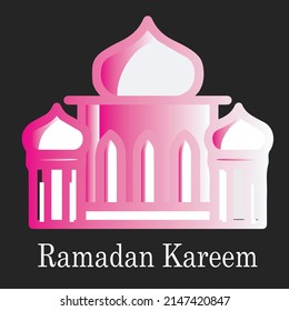 Design greeting card ramadan kareem illustration