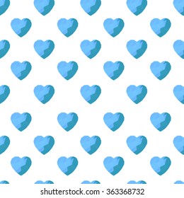 design greeting card for valentine's day. Gift wrapping paper. Seamless.heart pattern fashion textiles.