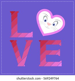 Design greeting card for Valentine's Day.