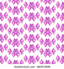 Design Greeting Card for Valentine's Day. Abstract Pattern. Geometric Seamless. Print Pattern with Heart. 