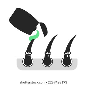 Design of growth hair treatment