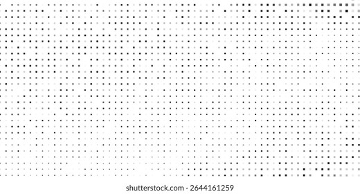 Design grunge dotted halftone gradient texture. Vanishing polka dot background modern