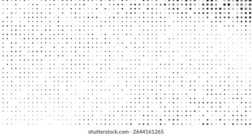 Design grunge dotted halftone gradient texture. Vanishing polka dot background modern art