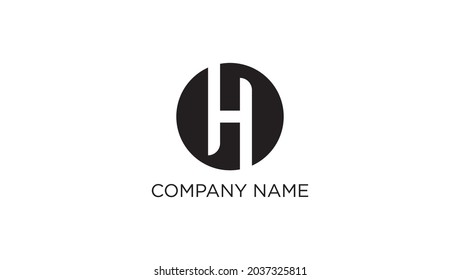 Design H vector logo icon template elements company name