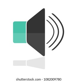 Design halftone amplifier, audio illustration vector