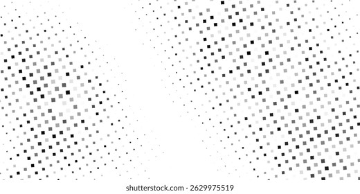 Diseño de textura de degradado de semitono. Fondo de lunares desapareciendo. Ilustración de gradación de puntos repetitivos Diseño abstracto moderno