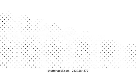 Design halftone gradient texture. Vanishing polka dot background. Repeating dots gradation pattern illustration abstract modern