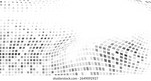 Diseño de textura de degradado de semitono. Vanishing ilustración de fondo de lunares simple abstracto