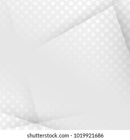 Design halftone white & grey background. vector concept. Decorative web layout template or poster, banner.