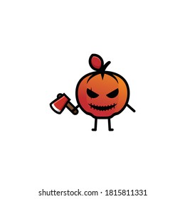 design halloween of 
cute pumpkin