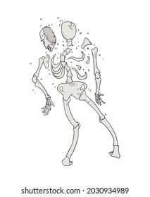 Design of Halloween dead man illustration