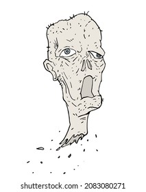 Design of Halloween dead man illustration