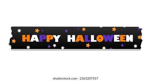 Design of Halloween washi tape strip 