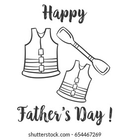 Design hand draw father day celebration