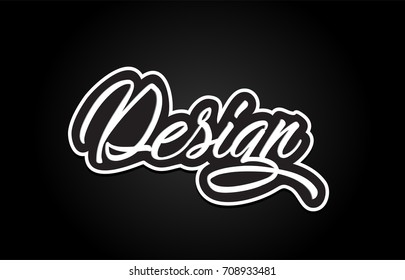 design handwritten hand writing text concept calligraphy