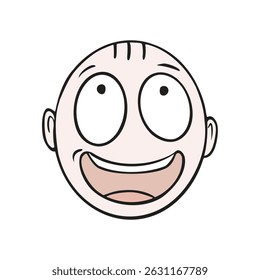 Design of happy boy face