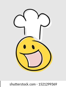 design of happy chef face