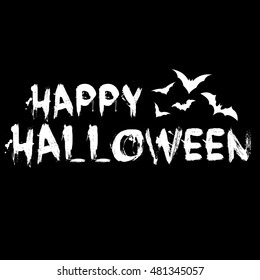 Design of a Happy Halloween message. Vector EPS 10