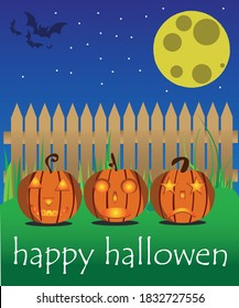 a design happy hallowen with nature view