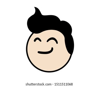 Design of happyf face draw