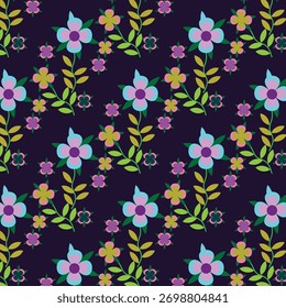 The design has a symmetrical and repeating quality,suggesting a digital pattern suitable for textiles,wallpaper,gift wrapping,clothing,fabric prints,notebook cover,stationery,web,and others projects.