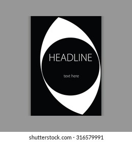 design headline cover black vector illustration