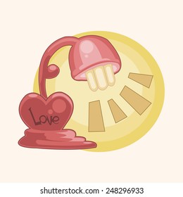 design heart lamp style theme elements vector,eps