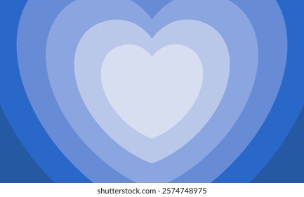 Design of hearts of different colours, Valentine's Day, vector, banner.