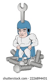 Design of hero worker with many screws