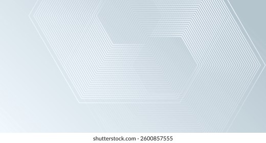 Design hexagon lines on gray background. Geometric lines abstract modern simple illustration